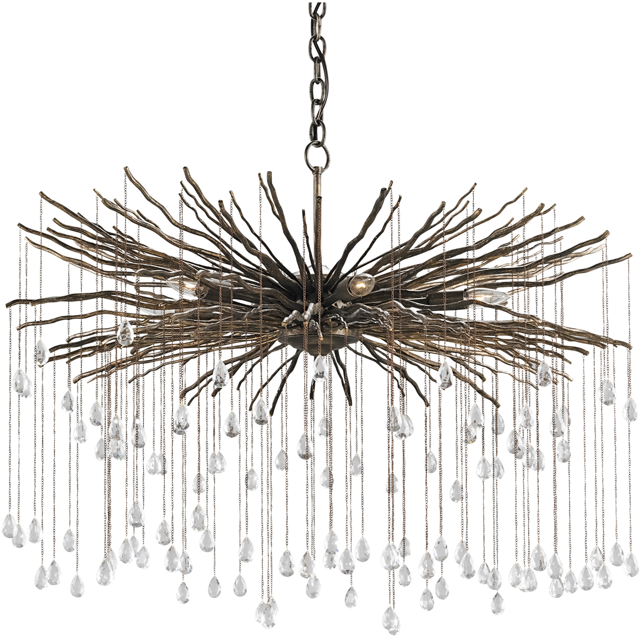 Fen 6 Light 38 inch Cupertino Chandelier Ceiling Light, Large